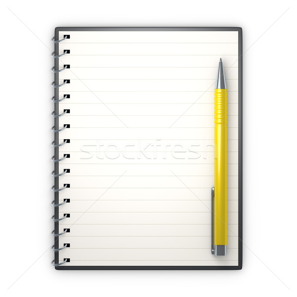 notepad and ballpen Stock photo © magann