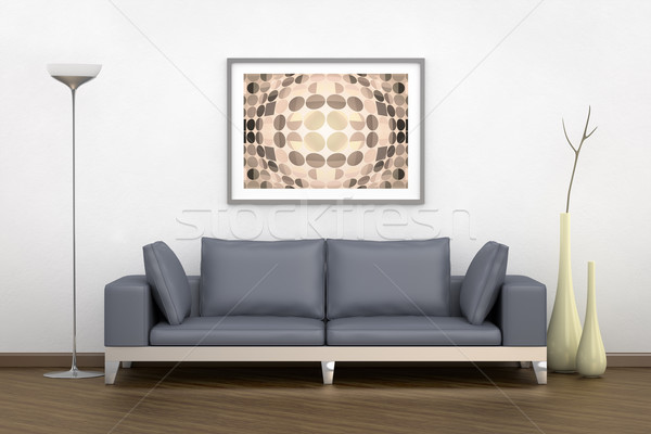 room with a grey sofa Stock photo © magann