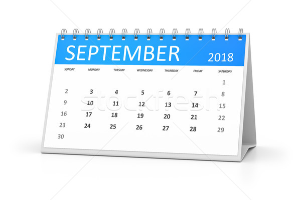 table calendar 2018 september Stock photo © magann
