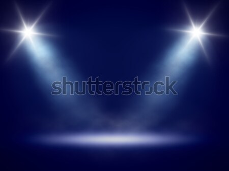Sahne ışık görüntü mavi parti dizayn Stok fotoğraf © magann