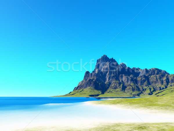 海灘 風景 圖像 尼斯 景觀 背景 商業照片 © magann