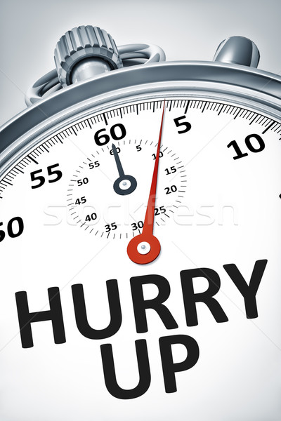 stopwatch with text hurry up Stock photo © magann