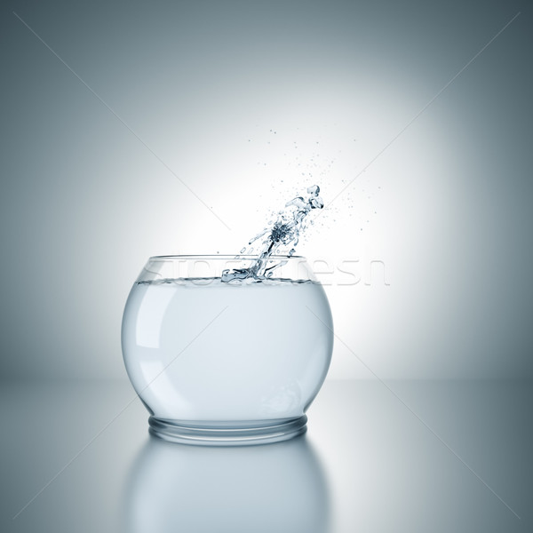 fishbowl splash Stock photo © magann