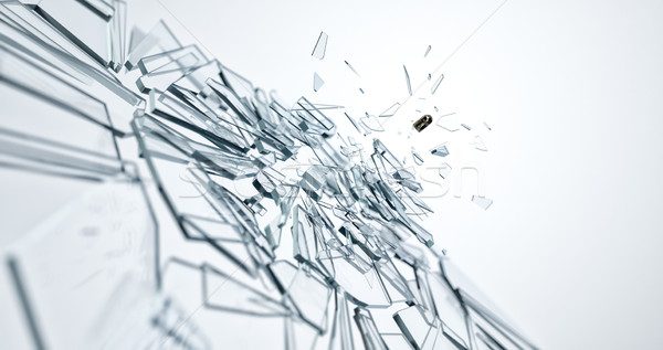 glass damaged bullet Stock photo © magann