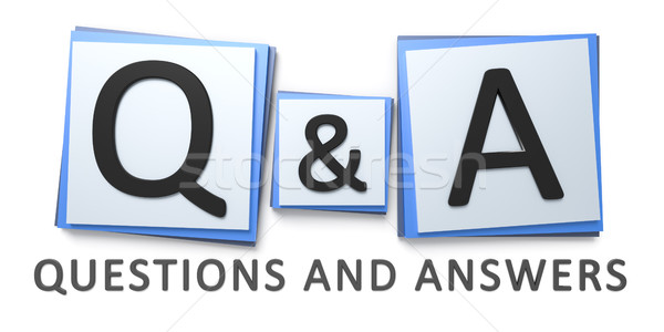 questions and answers sign Stock photo © magann