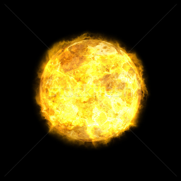 Soleil espace illustration lumière orange star Photo stock © magann