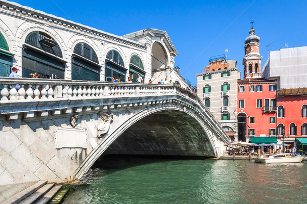 [[stock_photo]]: Pont · Venise · Italie · image · belle · ciel