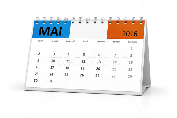 french language table calendar 2016 may Stock photo © magann