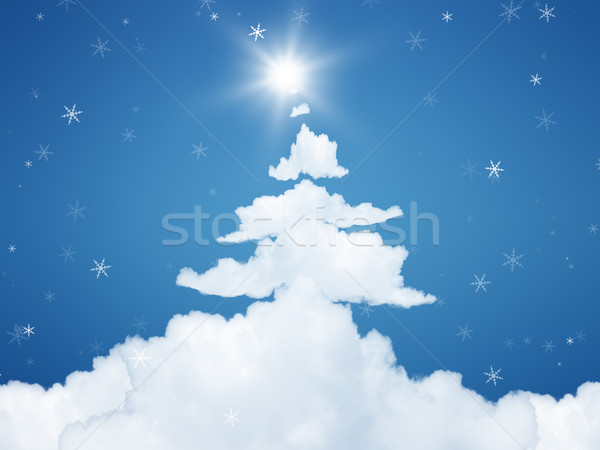christmas cloud Stock photo © magann