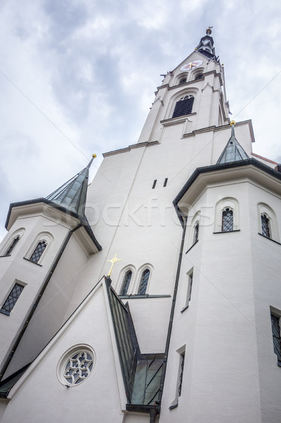 Kilise kötü Almanya görüntü Bina pencere Stok fotoğraf © magann