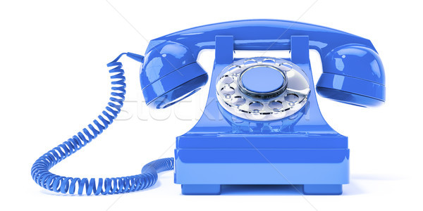 old blue phone Stock photo © magann