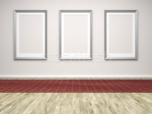 three frames in a room Stock photo © magann