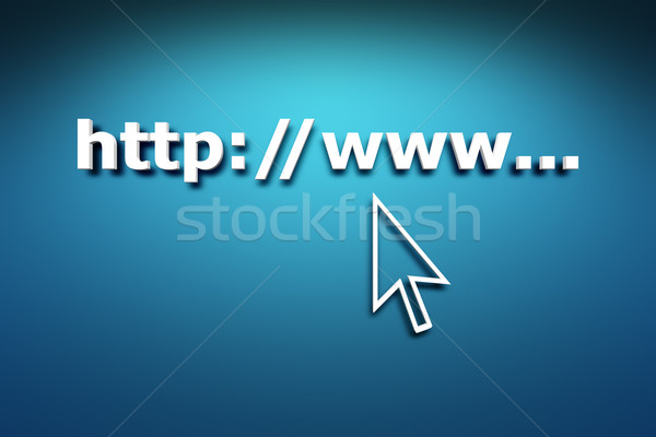 Foto stock: Http · branco · cartas · azul · parede · internet