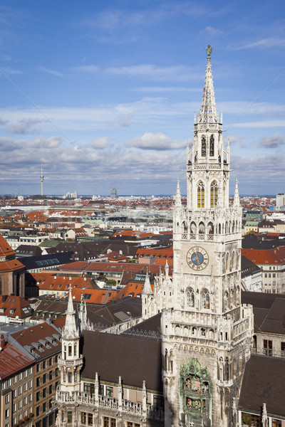 Stad hal München afbeelding hemel kunst Stockfoto © magann