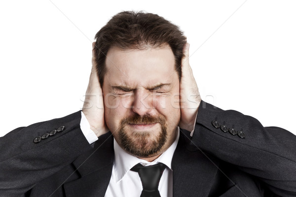 Stock photo: stressed young man