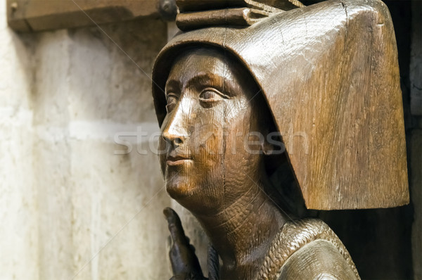 wooden female face Stock photo © magann