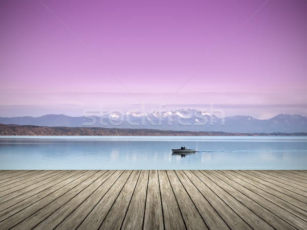 wooden jetty Stock photo © magann