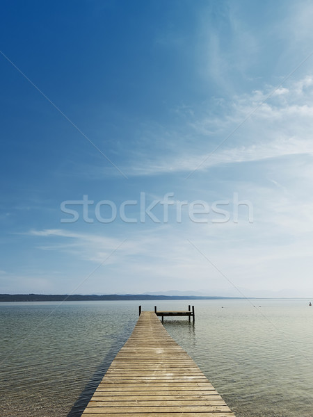 Edad lago Alemania agua madera naturaleza Foto stock © magann