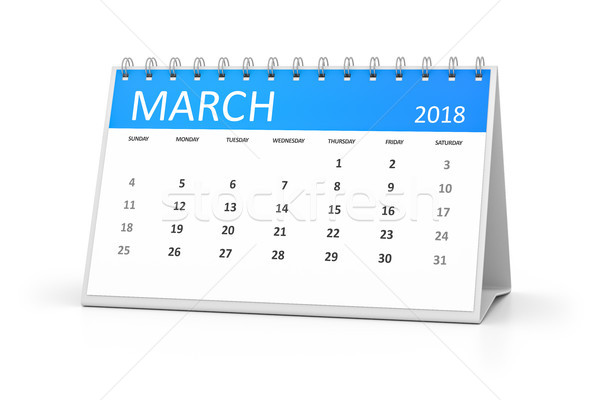 table calendar 2018 march Stock photo © magann