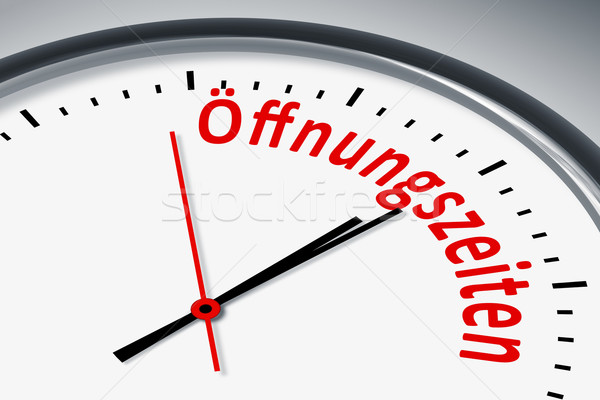 Clock with text Stock photo © magann