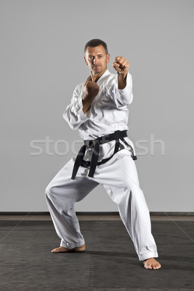 Kampfkünste Master Bild Mann Sport Gesundheit Stock foto © magann