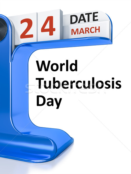 Stock photo: vintage calendar World Tuberculosis Day