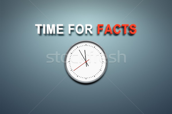 Time for facts at the wall Stock photo © magann
