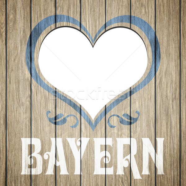 wooden heart Bavaria Stock photo © magann