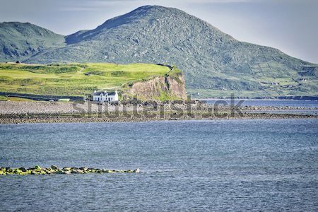 Huis kust afbeelding Ierland strand hemel Stockfoto © magann