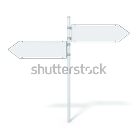 road sign 2 arrows Stock photo © magann