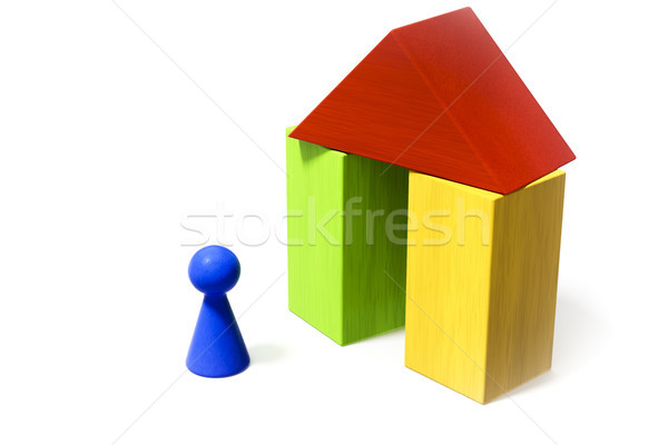 some colorful building blocks Stock photo © magann
