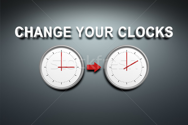 Change your clocks Stock photo © magann