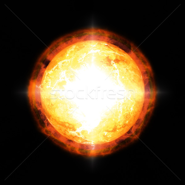 Stok fotoğraf: Güneş · uzay · görüntü · serin · doku · yangın