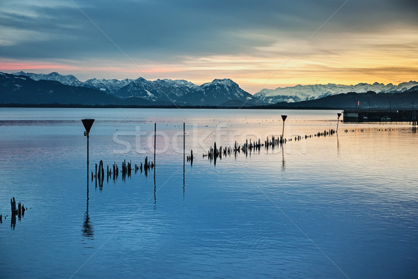 lake constance night Stock photo © magann