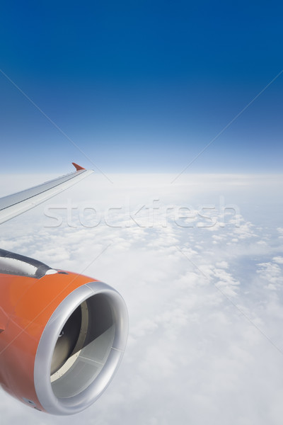 flight over clouds Stock photo © magann