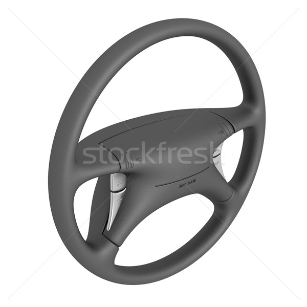 Negro volante airbag aislado blanco bolsa Foto stock © magraphics