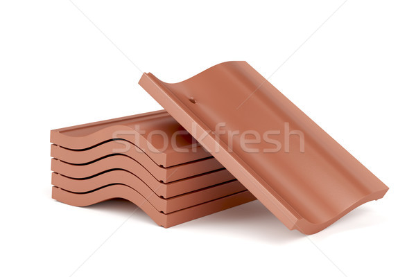 Clay roof tiles Stock photo © magraphics