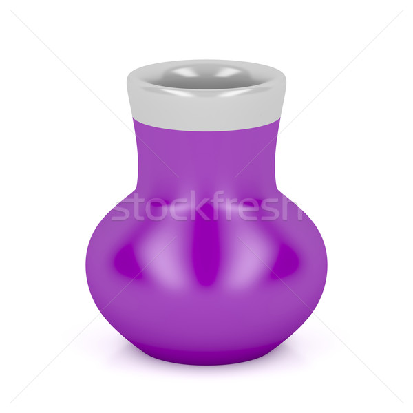 Pourpre vase céramique blanche pot poterie [[stock_photo]] © magraphics