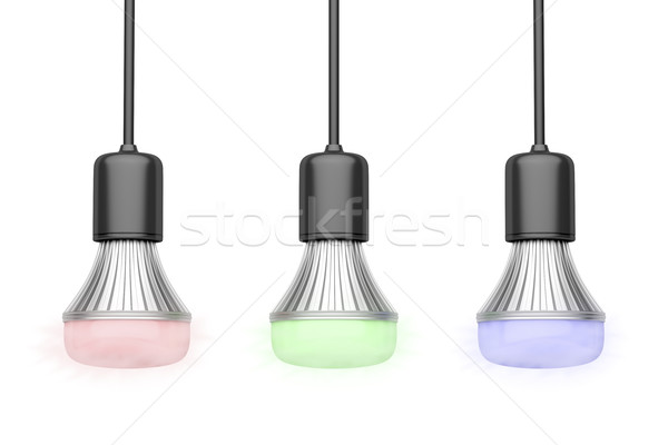 LED bulbs with different colors  Stock photo © magraphics