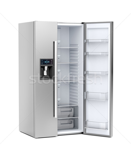 Big refrigerator with opened door Stock photo © magraphics