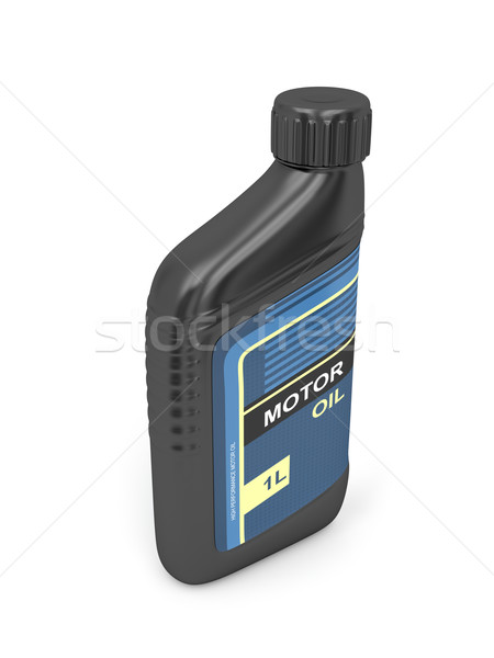 Botella blanco petróleo motor motor Foto stock © magraphics