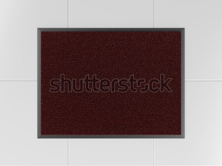 Doormat on tiled floor Stock photo © magraphics