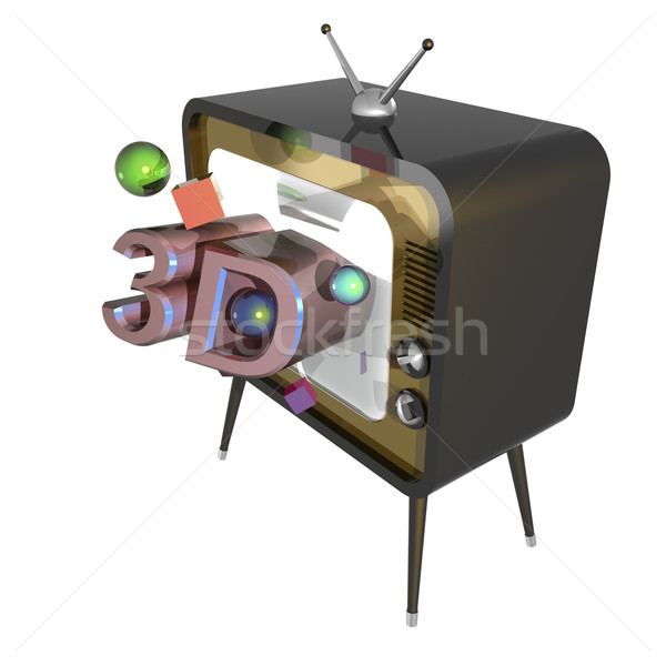 3d tv Stock photo © magraphics