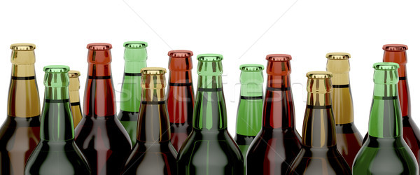 Many beer bottles Stock photo © magraphics