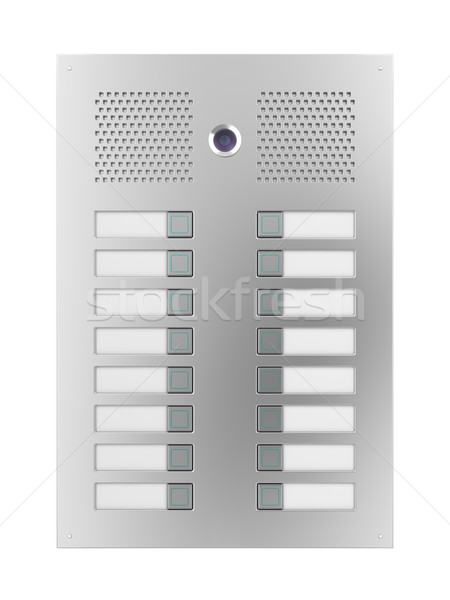 Caméra vide bâtiment porte métal [[stock_photo]] © magraphics