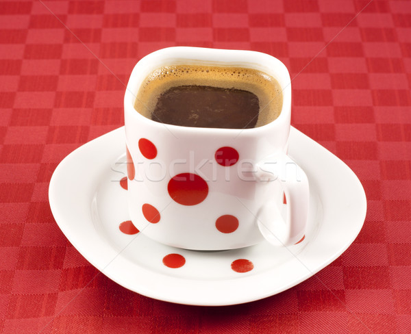 Török kávéscsésze erős dohányzóasztal fekete csésze Stock fotó © magraphics