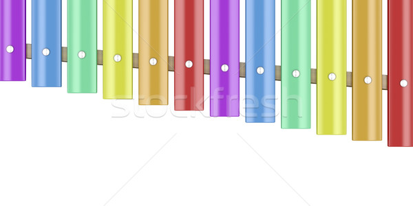 Xylophone isolated on white Stock photo © magraphics