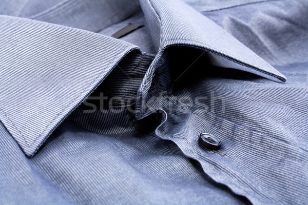 Grigio shirt dettagli maschio uomo moda Foto d'archivio © magraphics