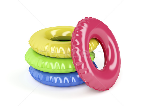 Swim rings with different colors Stock photo © magraphics