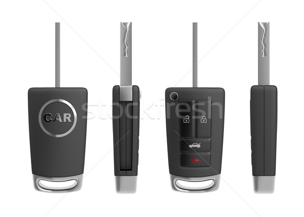 современных ключи от машины изолированный белый технологий ключевые Сток-фото © magraphics